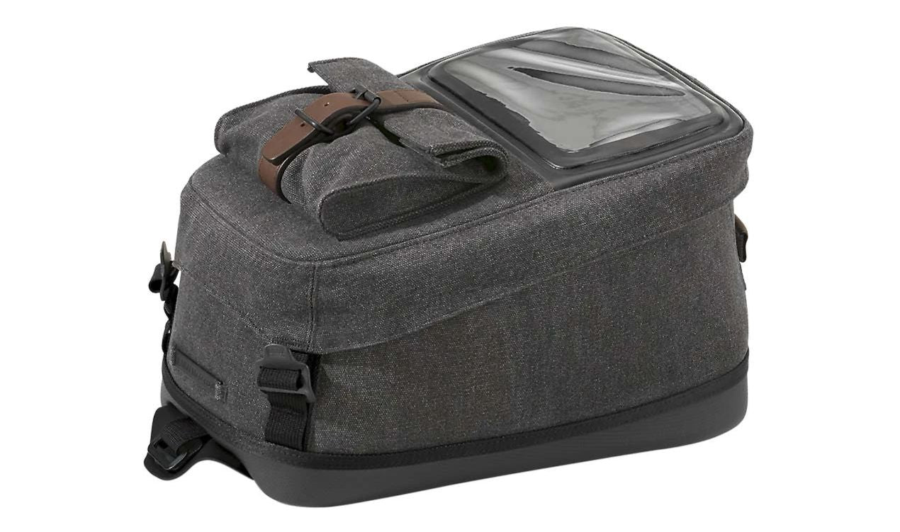 Bolsa sobredepósito de cuero OEM 77452451074 para BMW Motorrad R nineT, Pure, Scrambler, Racer, Urban G/S (modelos RK21, RK22, RK23, RK32, RK33). Original BMW Motorrad.