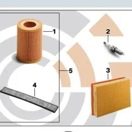 Inspection Kit II Value Line for BMW 5 Series E60N (OEM 88002336350). Original BMW
