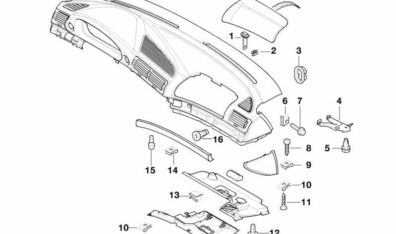 BMW E36, E46, E38 (OEM 51458146761). Original BMW