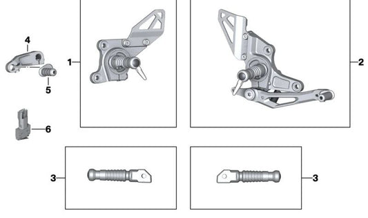 Palanca de cambio ajustable OEM 46711542538 para BMW Motorrad R nineT, R nineT Pure, R nineT Racer, R nineT Scrambler, R nineT Urban G/S. Original BMW Motorrad.