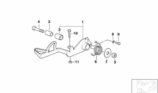 Vis cylindrique M10X45-8.8-ZNS OEM 07119900009 pour les motos BMW R1100GS, R1150GS, R850R, R1100RT ... et plus. BMW original Motorrad.