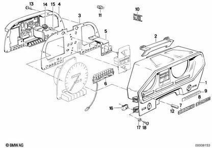 Placa de circuito impresso para BMW E28, E24, E23 (OEM 62111369986). BMW originais.