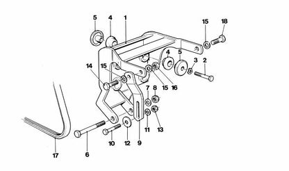 Tuerca hexagonal autoblocante para BMW E21, E30, E36, E12, E28, E34, E24, E23, E32, E38, E31 (OEM 07129922716). Original BMW