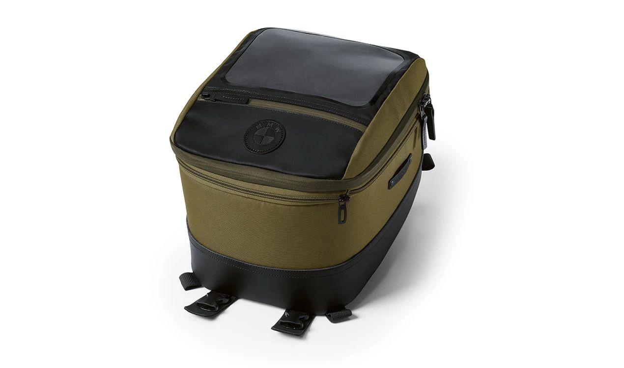 Bolsa sobredepósito grande OEM 77455A756E4 para motos BMW R 1200 R, R 1250 R, F 900 R, F 900 XR... y más. Original BMW Motorrad.