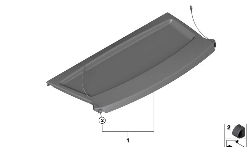 Storage shelf for BMW I01, I01N (OEM 51467291358). Original BMW