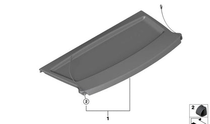 Storage shelf for BMW I01, I01N (OEM 51467291358). Original BMW