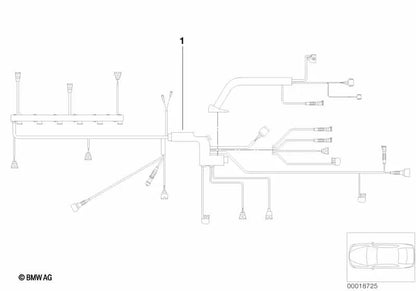 Engine Wiring Harness Engine Module for BMW E85, E86 (OEM 12517565485). Original BMW
