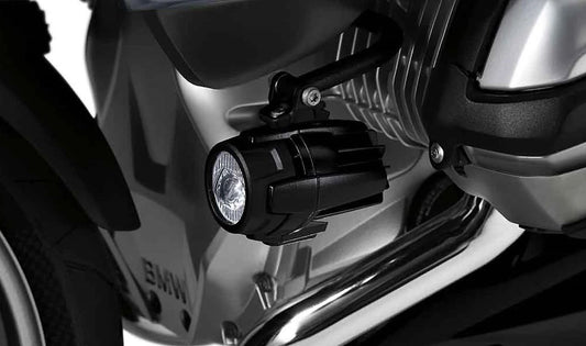 Faro auxiliar LED delantero OEM 63178532147 para motos BMW R 1200 GS Adventure, R 1200 RT, K 1600 GT, K 1600 GTL, K 1600 Bagger, F 800 GS Adventure… y más. Original BMW Motorrad.