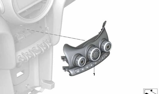 Mando para climatizador OEM 61315A41F49 para MINI F56, F55, F57, F56 BEV... y más. Original MINI.