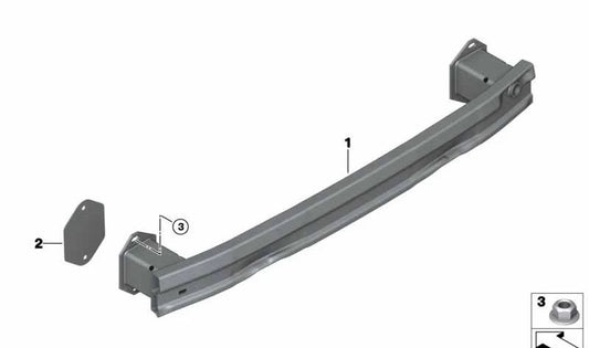 Supporto per paraurti posteriore per la serie BMW 2 F45, F45N (OEM 51127300815). BMW originale