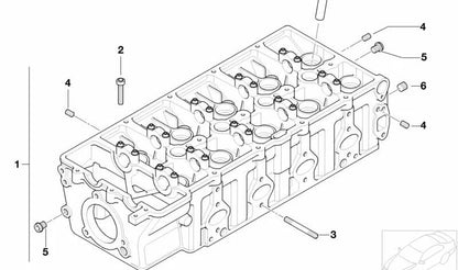 Espárrago de culata OEM 11127791553 para BMW E87, E30, E36, E46, E90, E91, E92, E93, E28, E34, E39, E60, E61, E63, E64, E38, E65, E66, E83, E53, E70, E71. Original BMW.