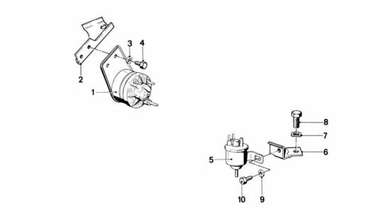 Valve de contrôle de pression pour BMW E21, E28, E23 (OEM 11741264702). BMW d'origine