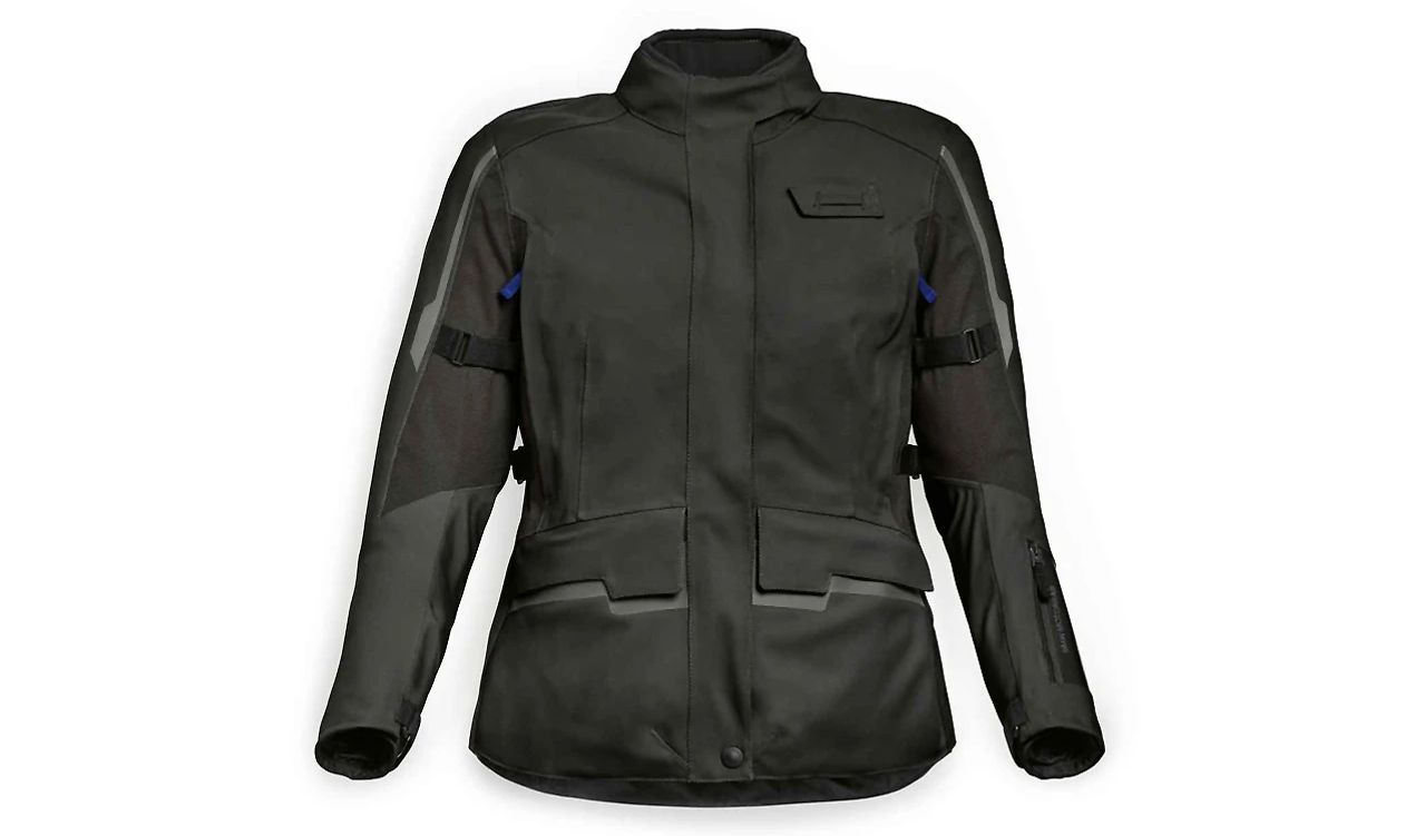 Veste PaceGuard Adventure OEM 76137922891 taille 48 pour femme, gris foncé. Compatible avec les motos BMW touring et enduro. BMW Motorrad d'origine.