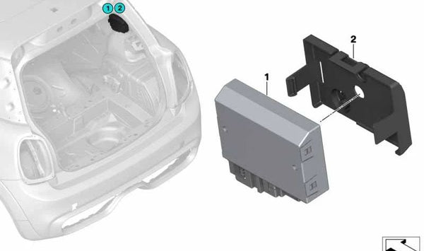 Soporte de suspensión OEM 31206862869 para MINI F55, F56, F57, F54, F60. Pieza original MINI para diversos modelos.