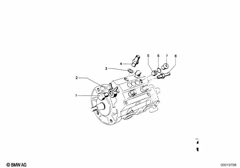 Ringstutzen para BMW E12 (OEM 13511256711). Original BMW.
