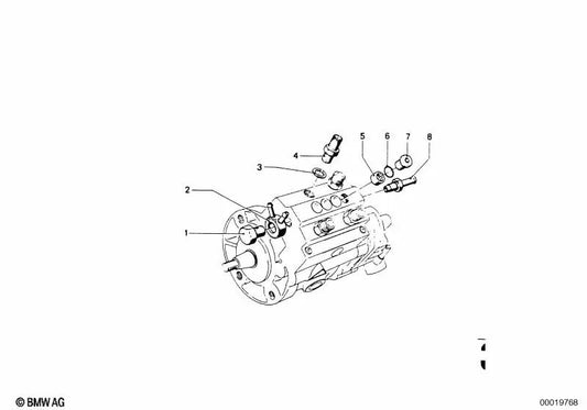Ringstutzen für BMW E12 (OEM 13511256711). Original BMW.