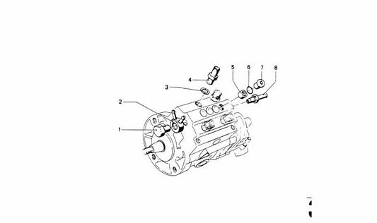 Arandela de estanqueidad OEM 13511257559 para BMW E12, E26, 114, 2000tii, 2002tii, 2002 turbo. Original BMW.