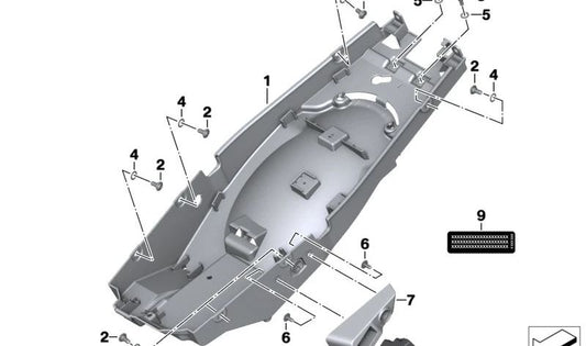OEM Tampa traseira da roda 46628382807 para BMW R 1200 R, R 1250 R, R 1200 RS, R 1250 RS. BMW Motorrad original.