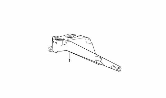 Suporte frontal de chassi preto OEM 46512314698 para BMW Motorrad R 1100 Gs, R 1100 R, R 1100 RT, R 850 Gs, R 850 R, R 850 RT, R 1150 Gs, R 1150 RT. BMW Motorrad original.