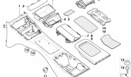 Cubierta delantera para BMW E92, E93 (OEM 51166963903). Original BMW