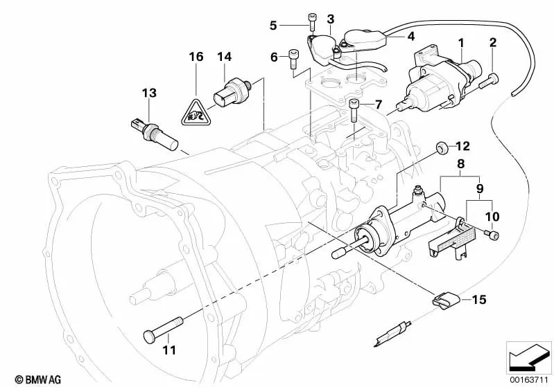 Sensor de Selección para BMW Serie 3 E46 (OEM 23427507020). Original BMW
