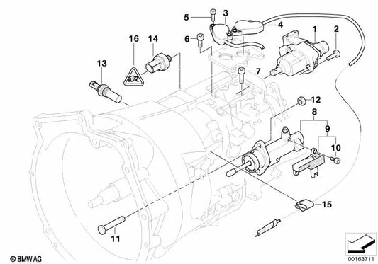 Capteur de sélection pour la série BMW 3 E46 (OEM 23427507020). BMW d'origine