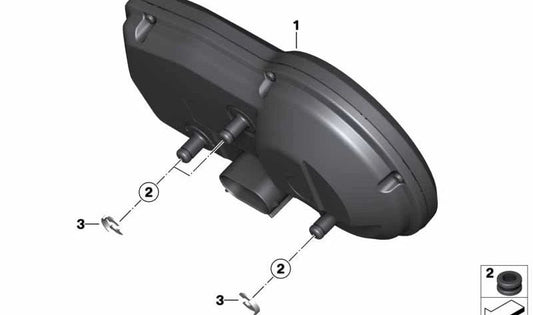 Sleette en caoutchouc OEM 71609480182 pour BMW Motorrad F750GS, F850GS, F850GS Adventure. BMW original Motorrad.