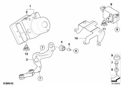 Rotational speed sensor for BMW 3 Series E46, Z4 E85 and MINI R50, R52, R53 (OEM 34526764018). Original BMW