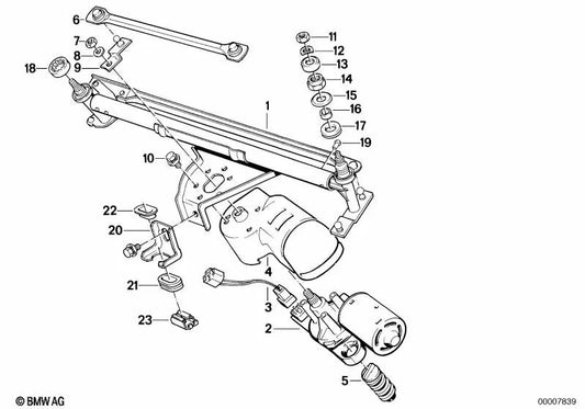Motorkurbel per BMW 5 E12 E128 (OEM 61611368764). BMW originale.