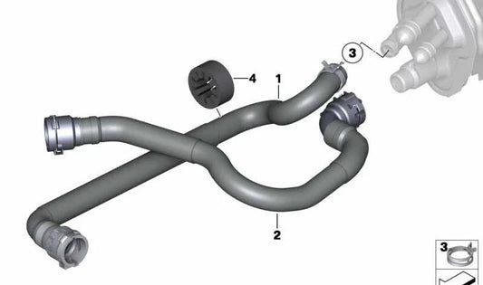 Amortiguador de calefacción OEM 64216901626 para BMW E90, E91, E92, E93, E53. Pieza original BMW.