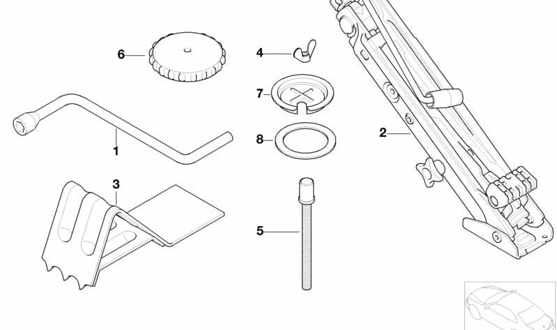 Gato para BMW E65, E66 (OEM 71126767945). Original BMW
