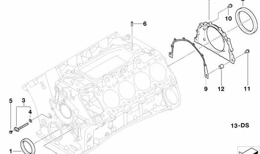 Pasador de apoyo motor OEM 11317792700 para BMW E65. Original BMW.