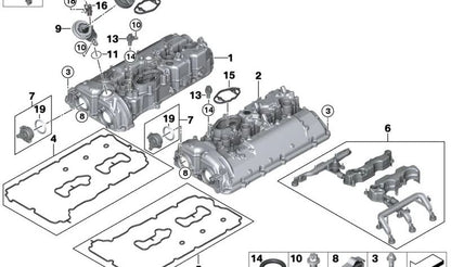 OEM pressure sensor support 11128678691 for BMW X5 G05 and X7 G07. Original BMW piece.