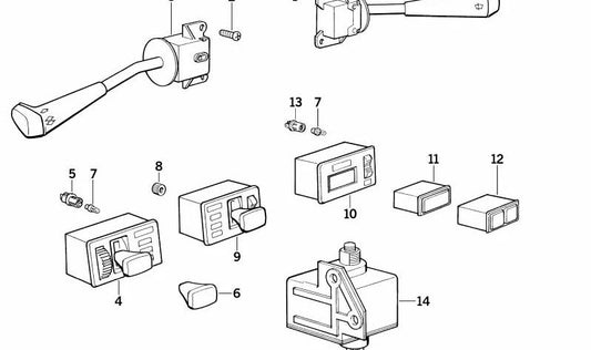 OEM Light Switch 61311375863 per BMW E28 {518i, 520i} tutti i modelli compatibili. BMW originale.