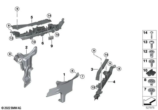 Ilhós de borracha para BMW G87, G80, G81, G82, G83, G11N, G12N, F91, F92, F93, G14, G15, G16 (OEM 34306883602). BMW original
