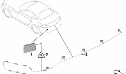 Antena Parachoques FM para BMW Z4 E89 (OEM 65209123994). Original BMW