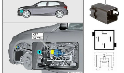 Relé OEM 61369207913 para BMW F20, F21, F40, F70, F22, F23, F44, F45, F46, F87, G42, U06, F74, F78, F30, F31, F34, G20, G21, G28, F32, F33, F36, G22, G23, G26, G30, G31, G60, G61, G68, G90, G99, G32, G11, G12, G70, G14, G15, G16, F48, U11, U12, F39,