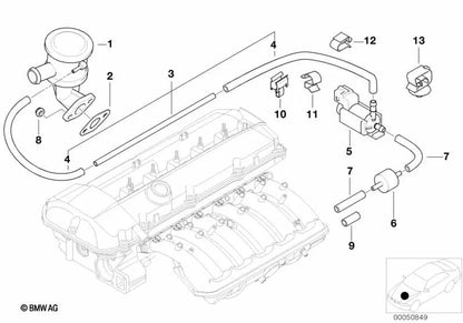 Válvula de retención para BMW varios modelos y series (OEM 11727540472). Original BMW