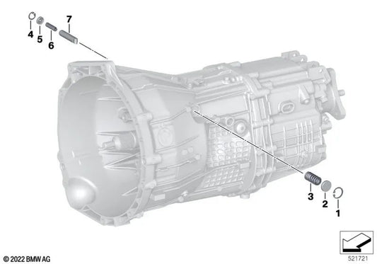 Molas de compressão para BMW E82, E88, F20, F21 Série 2 F22, F23, F87, G87 Série 3 E90, E91, E92, E93, F30, F31, F34 Série 4 F32, F33, F36 Série 5 F10, F11, G30, G31 X1 E84 X3 F25, G01 Z4 G29 (OEM 23108609219). BMW originais.