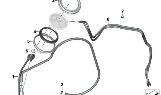 Abrazadera de cable OEM 62122306589 para motos BMW R 1200 GS, F 800 GS, R nineT, F 700 GS… y más. Original BMW Motorrad.