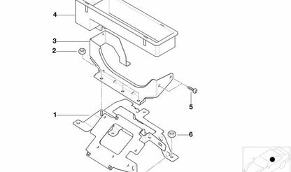 Tuerca hexagonal M6 OEM 34411151209 para BMW E36, E39, E23, E31, E53, Z3, E52. Pieza original BMW para sistemas de freno de mano y freno de estacionamiento.