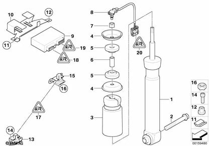 Unidade de controle para BMW 5 E60, E61N Series, Série 6 E63, E64, 7 E65 Series, E66 (OEM 37146779672). BMW original