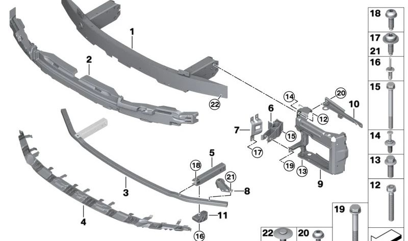 Proteção contra os impactos da saia lateral esquerda para a série BMW 4 G22, G23 (OEM 51119498825). BMW original