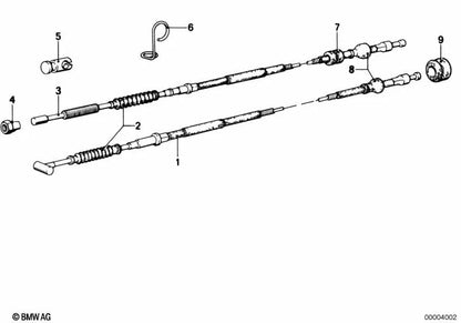 Pasacables de goma para varios modelos/series de BMW (OEM 12128036150). Original BMW.