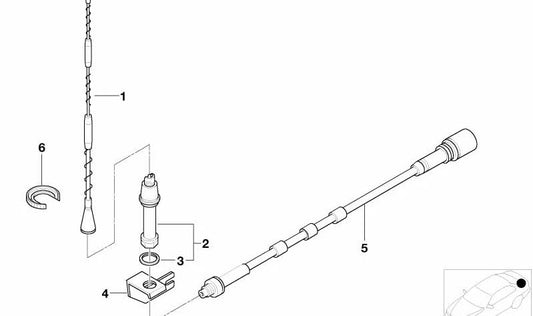 O -OME Board 84518361246 for BMW E36 {316i, 318i, 318tds}. Compatible with models with M43 and M41 motor. Original BMW replacement.