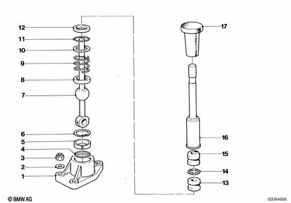 Pression Springs pour BMW 3 E21 Series, E30 Series 5 E12, E28 Series 6 E24 Series 7 E23 (OEM 23411200845). BMW d'origine.