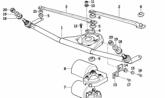 Motorkurbel para BMW 3 E36 Series (OEM 61611387400). BMW original