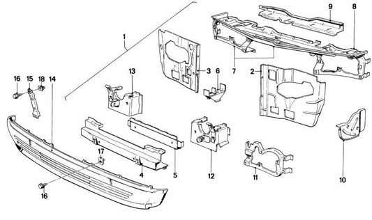 Corrigindo o suporte à série BMW 3 E21 (OEM 41111863003). BMW original