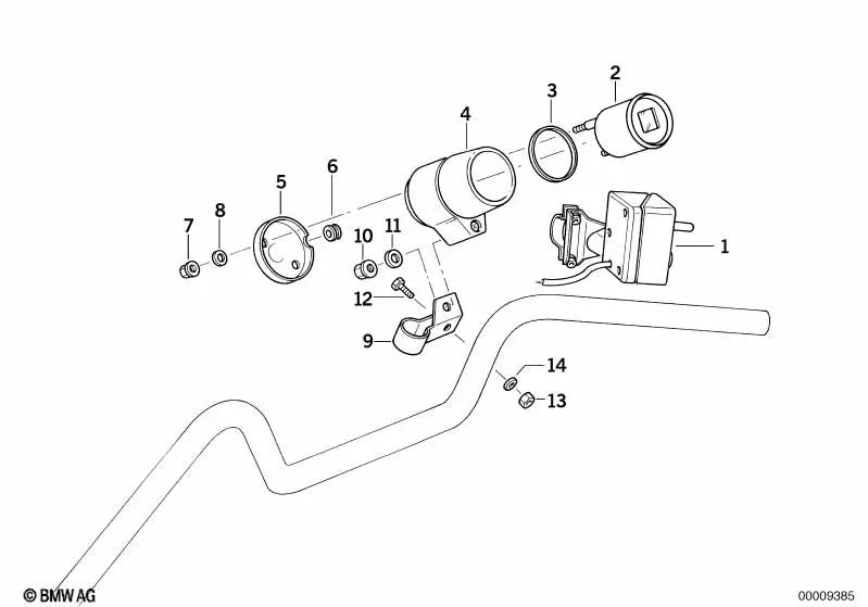 Vite alla testa esagonale per BMW 2 U06 Series, serie 3 E36, E46, Serie 5 E34, E39, G60, Serie 7 E32, E38, G70, I20, X1 U11, U12, X5 E53, E70, F15, F85, X6 E71, E72 (OEM 07119905215). BMW originale