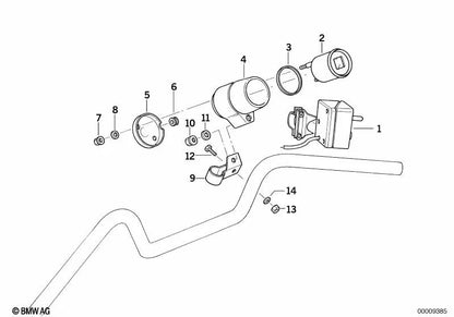 Vite alla testa esagonale per BMW 2 U06 Series, serie 3 E36, E46, Serie 5 E34, E39, G60, Serie 7 E32, E38, G70, I20, X1 U11, U12, X5 E53, E70, F15, F85, X6 E71, E72 (OEM 07119905215). BMW originale